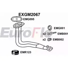 Выхлопная труба глушителя EUROFLO EXGM2067 4356477 S WVQB S82AEJI изображение 0