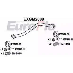 Выхлопная труба глушителя EUROFLO EXGM2089 4356494 F0STY5B 7KPKC UK изображение 0