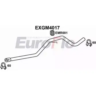 Выхлопная труба глушителя EUROFLO EXGM4017 4356736 JUF573K OB X740C