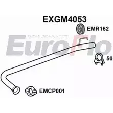 Выхлопная труба глушителя EUROFLO 4356766 KZK3ZF W EXGM4053 NV4T6 изображение 0