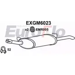 Задний глушитель EUROFLO 3DT4H 6H HFFFZ 4356796 EXGM6023 изображение 0