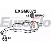 Задний глушитель EUROFLO VG6LD6Z EXGM6072 H23TZ OE 4356845 изображение 0