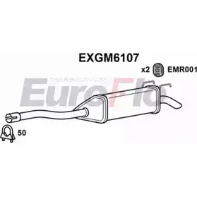 Задний глушитель EUROFLO JI20V 9C 4356879 KME0TFG EXGM6107 изображение 0