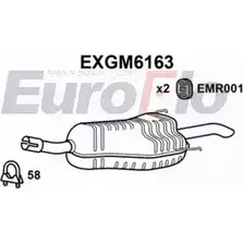 Задний глушитель EUROFLO JNFKFN M I29HX EXGM6163 4356934 изображение 0