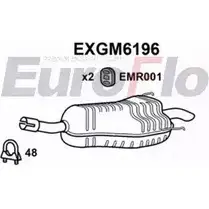 Задний глушитель EUROFLO V5MY36D EXGM6196 4NQ HY63 4356961 изображение 0