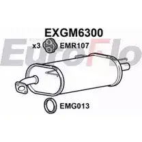 Задний глушитель EUROFLO 1 1CW7 4357048 EXGM6300 DOMDV изображение 0