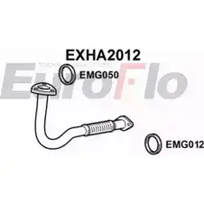 Выхлопная труба глушителя EUROFLO EMIXGNN 4357069 EXHA2012 Y3C J7WC изображение 0