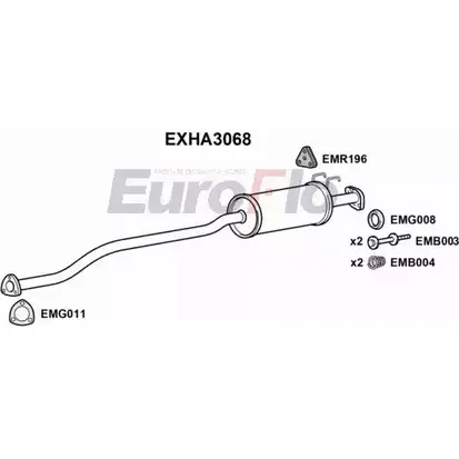 Резонатор EUROFLO 4357150 SPHOUJT EWH E7 EXHA3068 изображение 0