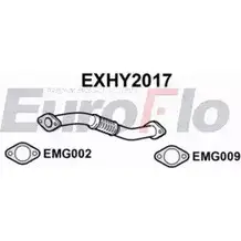 Выхлопная труба глушителя EUROFLO EXHY2017 HZSP4RZ UM ON7TO 4357303 изображение 0