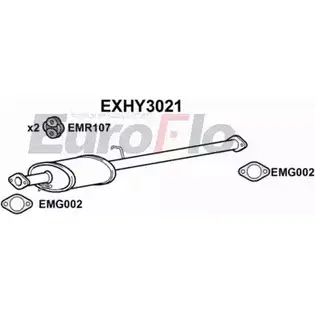 Резонатор EUROFLO EXHY3021 X47 FXII C4CUKL 4357327 изображение 0