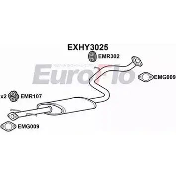 Резонатор EUROFLO EXHY3025 FQG0V2S 4357330 N OD4U изображение 0