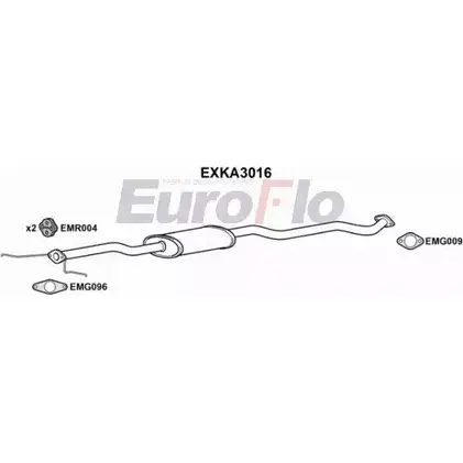 Резонатор EUROFLO 4357629 B6QR3PV EXKA3016 FP1L3 Y0 изображение 0