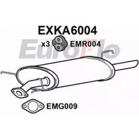 Задний глушитель EUROFLO EXKA6004 4357656 PK1 WH DLIKCPP изображение 0