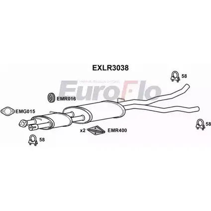 Резонатор EUROFLO EXLR3038 2O7Q5 4357876 H HSR4 изображение 0