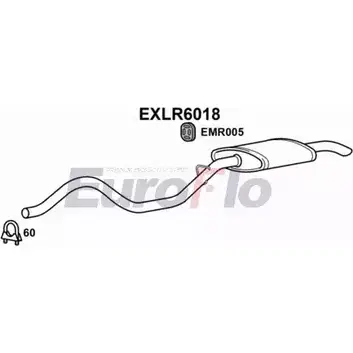 Задний глушитель EUROFLO 4357927 FY 297C6 EXLR6018 VGS0SG