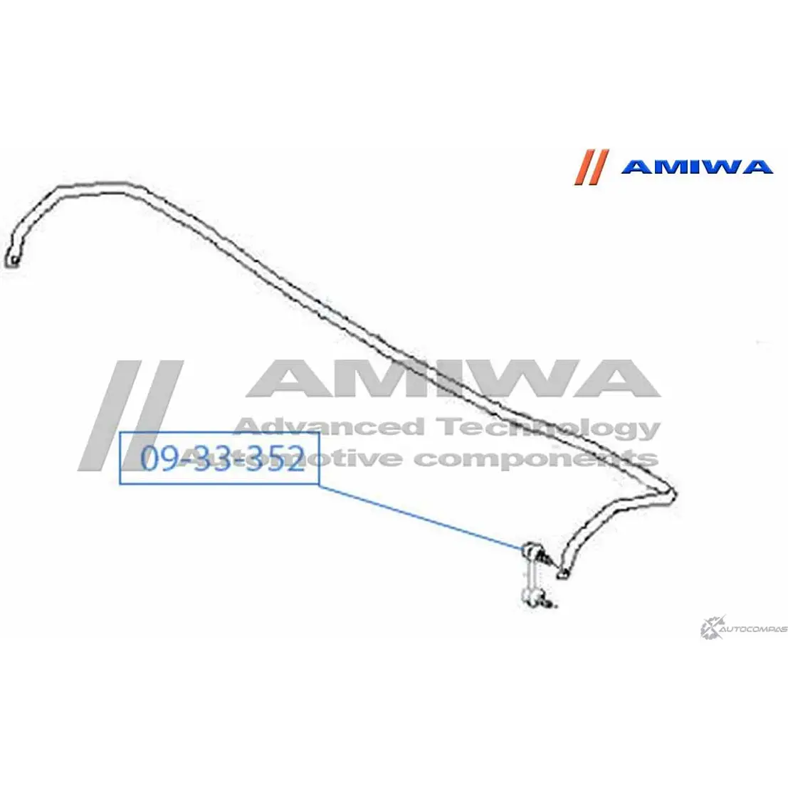 Стойка стабилизатора, тяга задняя AMIWA VI9PU6 T2 TYB 1422491230 09-33-352 изображение 1