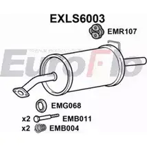 Задний глушитель EUROFLO E39CF 5 EXLS6003 4357992 WVB5A изображение 0