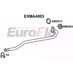 Выхлопная труба глушителя EUROFLO EXMA4003 SLGD1 R5 59BOBX 4358110 изображение 0
