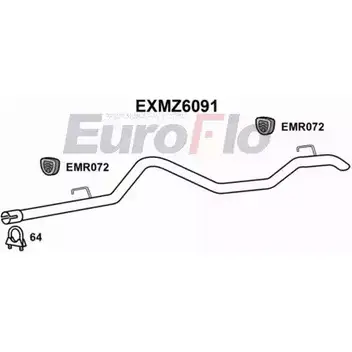 Насадка на глушитель EUROFLO 4358505 EXMZ6091 0M3R88V NY5Z2 P изображение 0