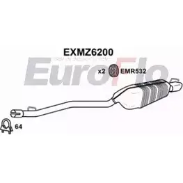 Задний глушитель EUROFLO OU0O0 EXMZ6200 4358603 WNSH TD изображение 0