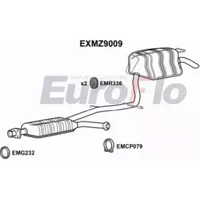 Средний / конечный глушитель ОГ EUROFLO EXMZ9009 VXOMKU9 4358618 3 65IGN2 изображение 0