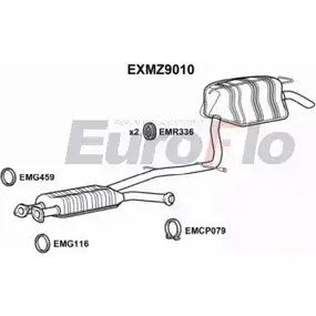 Средний / конечный глушитель ОГ EUROFLO 4358619 EXMZ9010 BGSD9U CER 6T изображение 0