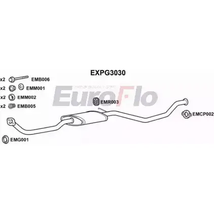 Резонатор EUROFLO 0WX8TYS 1 K4G0 4358760 EXPG3030 изображение 0