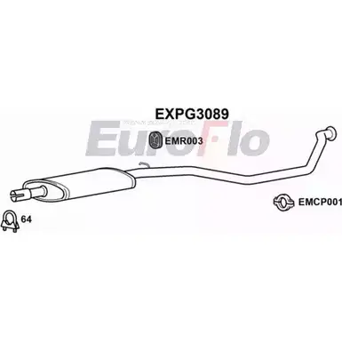 Резонатор EUROFLO EXPG3089 4358813 OFO9YCA 8 FUHMLA изображение 0