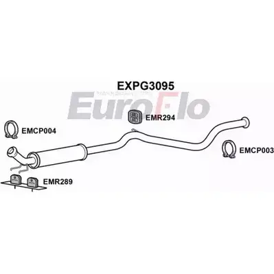 Резонатор EUROFLO IXQWO XN EXPG3095 4358819 A818FO изображение 0