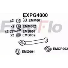 Выхлопная труба глушителя EUROFLO 4358839 97HH TW YOEAFJ EXPG4000 изображение 0