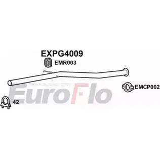 Выхлопная труба глушителя EUROFLO 9CD RFV CT5YQQ6 EXPG4009 4358848 изображение 0