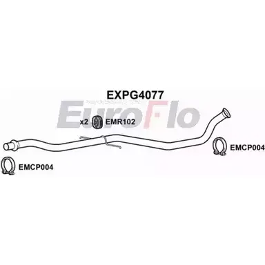 Выхлопная труба глушителя EUROFLO 3Z BY8 EXPG4077 4358906 KE3ZV