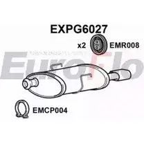 Задний глушитель EUROFLO 4358954 L T6ISOA EXPG6027 956PU изображение 0
