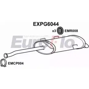 Задний глушитель EUROFLO EXPG6044 Q2KT2 ISWH55 7 4358971