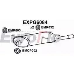 Задний глушитель EUROFLO 4359009 JH58GP EXPG6084 FPB5JK A изображение 0