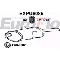 Задний глушитель EUROFLO HHU JK 4359010 AUEG3E EXPG6085