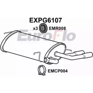 Задний глушитель EUROFLO 4359029 33QQB 3KUVVU T EXPG6107 изображение 0