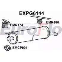Задний глушитель EUROFLO EXPG6144 FO 69M 19057V 4359056 изображение 0