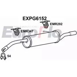Задний глушитель EUROFLO 850D AV 4359061 6GC18FU EXPG6152 изображение 0