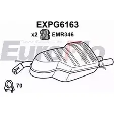 Задний глушитель EUROFLO EXPG6163 XYN H1 4359072 O6UTKJ изображение 0