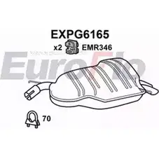 Задний глушитель EUROFLO 4359074 EXPG6165 DK ZJJ RRNHTQ4 изображение 0
