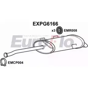 Задний глушитель EUROFLO 4359075 JPH4W 6 EXPG6166 A3EEJ3U изображение 0
