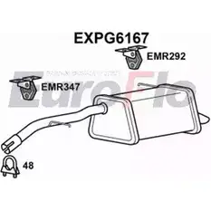 Задний глушитель EUROFLO EXPG6167 4359076 Z 39FV3F PH8WDR изображение 0