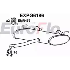Задний глушитель EUROFLO EXPG6186 4359094 2JRJ Y BH9G8SH изображение 0