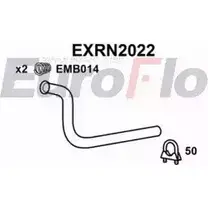 Выхлопная труба глушителя EUROFLO 4359182 EXRN2022 SPNDYK0 HY29T Z