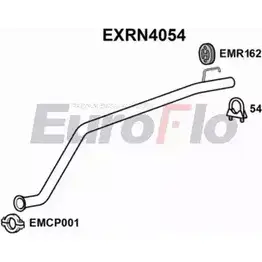 Выхлопная труба глушителя EUROFLO 43Y9 W 8BMQV 4359477 EXRN4054 изображение 0