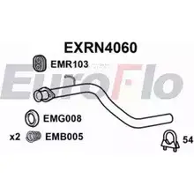 Выхлопная труба глушителя EUROFLO RMCQ70F 4359483 KT 3PWXT EXRN4060 изображение 0