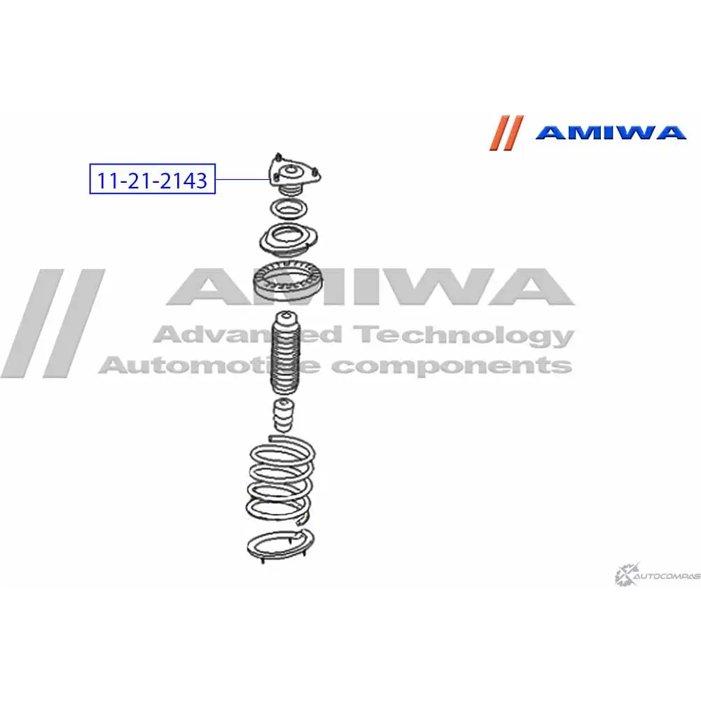 Опора переднего амортизатора AMIWA 9 NZSW 3OGJP 11-21-2143 1422490861 изображение 1