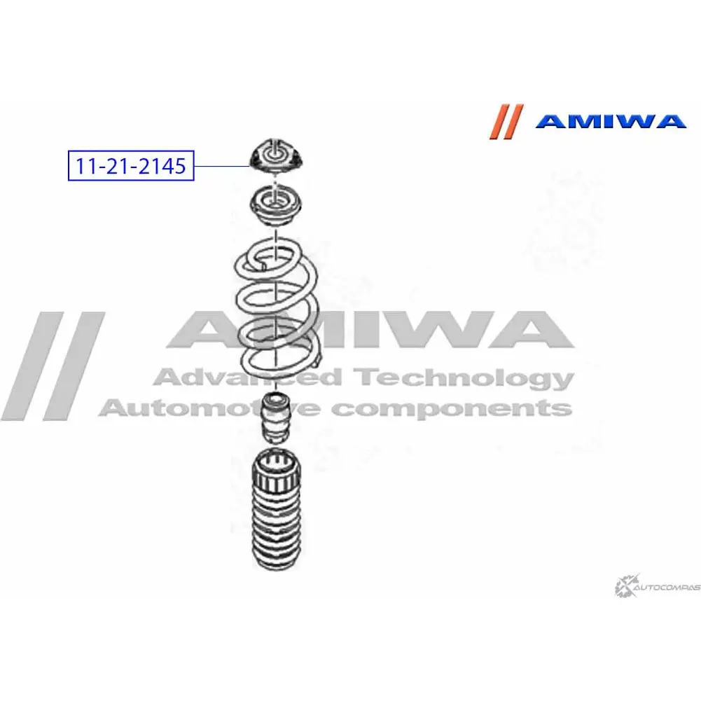 Опора переднего амортизатора AMIWA 1422490862 M7G7B1S 11-21-2145 29 P4FX изображение 1