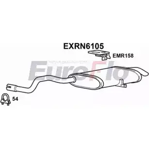 Задний глушитель EUROFLO CD281 U CGI1 EXRN6105 4359629 изображение 0